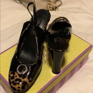 Black and Lepoard heels